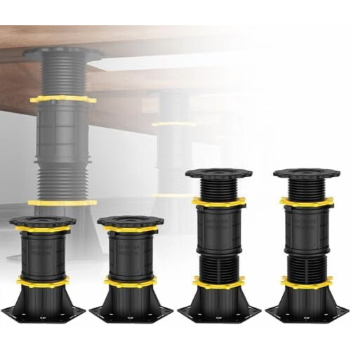 Adjustable Bed Support Legs 6.9-9.8 inch 4 pcs