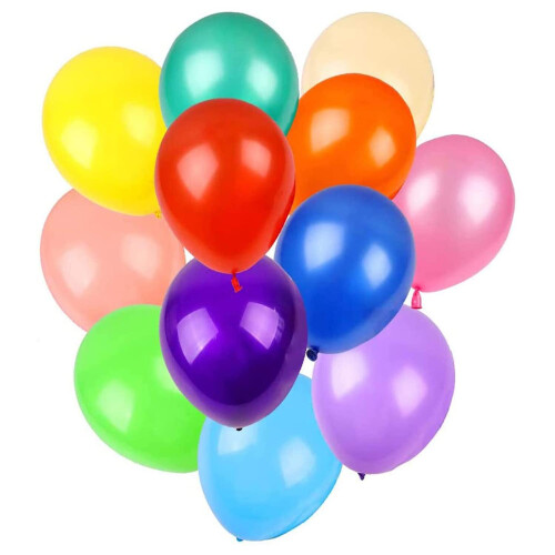 Balloons shimmering multi-color 100 pieces 2