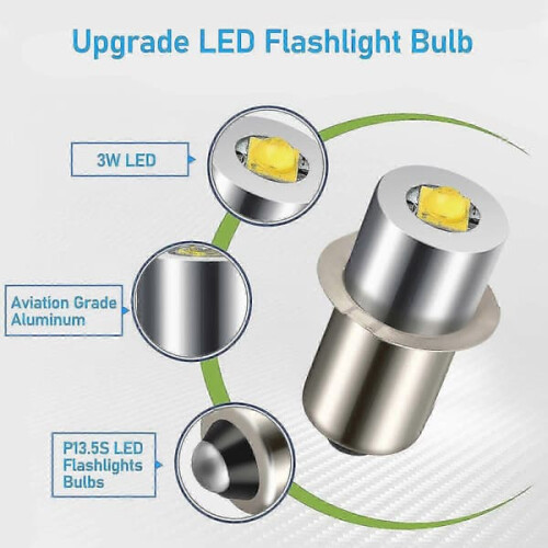 LED Upgrade Bulbs for Maglite Flashlight DC6V-24V 2PCS 1