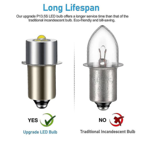 LED Upgrade Bulbs for Maglite Flashlight DC6V-24V 2PCS 2