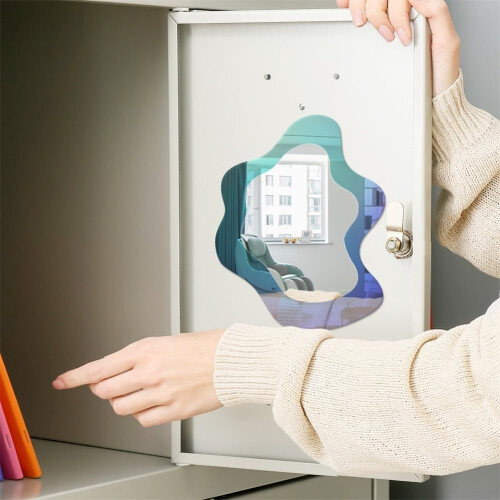 Decorative magnetic mirror for cabinets and refrigerators 2