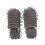 Lazy Mop Slippers Coral Fleece Grey 1 Pair 3