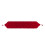 Rode kersttafelloper van polyester, 70 x 13 inch 2