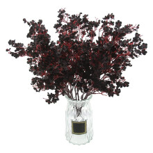 10 Pcs Artificial Babys Breath Flowers Fabric Fake Silk Flowers for Fall Season Home Decor Floral Arrangement (Black)