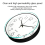 Wall Clock Silent Battery Powered Pink Round 3