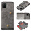 Samsung Galaxy A22 5G case with card holder grey 3