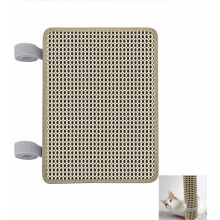 Cat nail file scratcher wrapped around scratching post