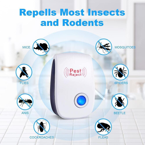 Ultrasonic Pest Repeller Plug-in Indoor 1 pcs 1