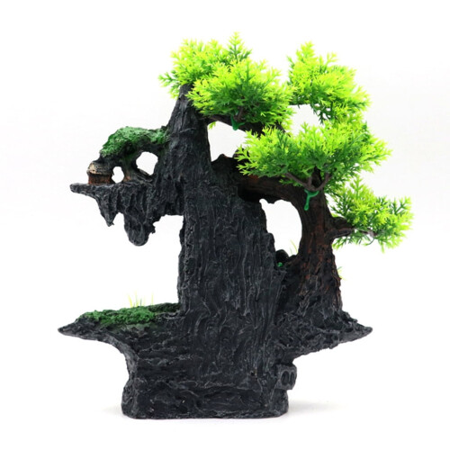 Vandfaldshusornament til akvarium og terrarium 2