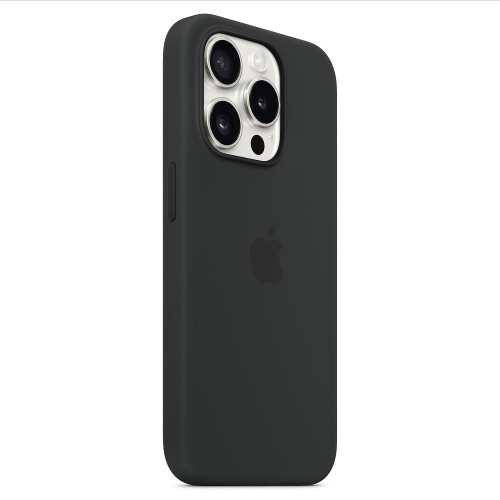 iPhone 15 Pro Max silicone magnetic MagSafe case orange 1