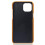 iPhone 14 Plus case PU leather card holder orange 3