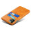 iPhone 14 Plus case PU leather card holder orange 4