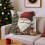 Juego de 2 fundas de almohada decorativas navideñas de algodón con 6