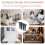 Extensões de cama ajustáveis, pacote com 4 unidades, 45-50 cm (18-20 polegadas) 6