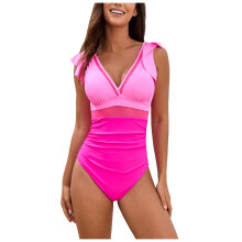 Women's Tummy Control One-Piece Swimsuit Halter Style