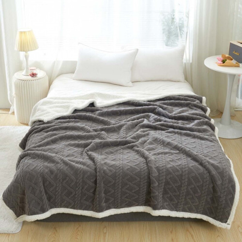 Tupukom Winter Blanket Queen Size Reversible Soft Machine