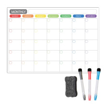 Magnetic Fridge Calendar Whiteboard Monthly Chart with