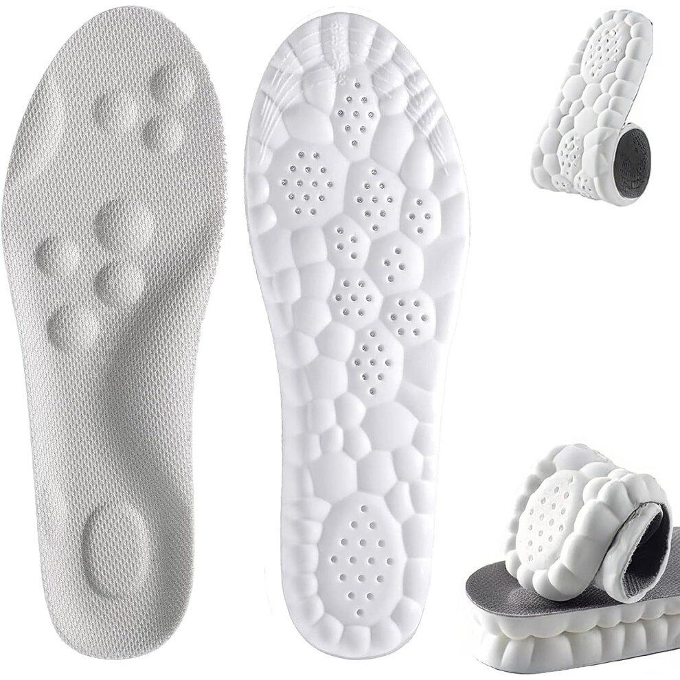 Steppers Insoles for Men and Women Gray 2 Pcs Size 11-12.5M