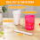 Livhil Slushy Cup Pink Magic Squeeze DIY Slushie Maker 4