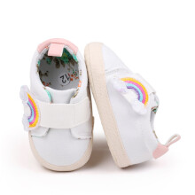 Tao Baby Squeaky Shoes for Toddlers Soft-Bottom White 9M