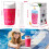 Livhil Slushy Cup Pink Magic Squeeze DIY Slushie Maker 7