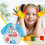 Kids Art Smock Bird Pattern Waterproof Durable Rubber 4