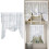 Schmetterlings-Spitzengardine, halbtransparent, Polyester, 1 Paar 5