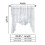 Schmetterlings-Spitzengardine, halbtransparent, Polyester, 1 Paar 4