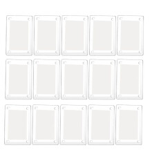 15 Pcs Acrylic Fridge Magnetic Frame Double Sided Refrigerator Magnet Picture Frame Clear Frameless Display Frame