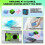 Waterdichte Bluetooth-luidspreker met subwoofer en microfoon (blauw) 8