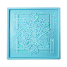 Molde de Silicone para DecoraçãO Do Desktop Do Molde de Resina EpóXi de Cristal HolográFico DIY para Banheiro, Cozinha, Estudo, Quarto, Quarto