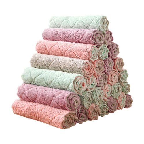 Microfiber Tea Towels Set - Super Absorbent, 10 Pieces