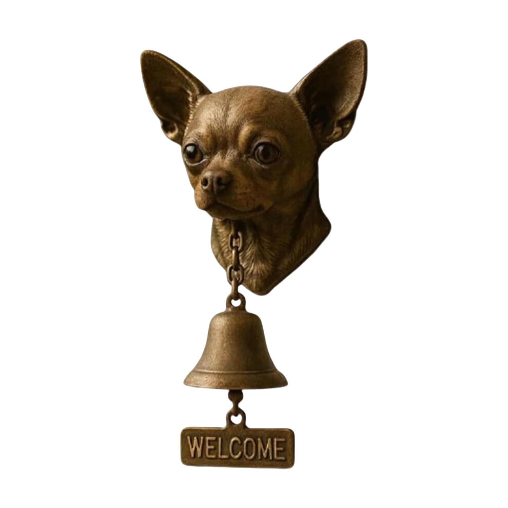 Dog Welcome Doorbell Vintage Cast Iron Resin Wall-Mounted 9362892731792