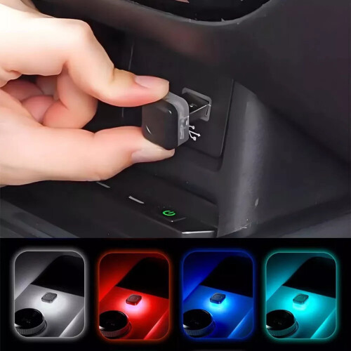 USB Mini LED Indvendig Ambientelampe Grøn Universal 2