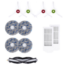 Replacement Roller Brush Side Brush HEPA Filter Compatible for Deebot T10 Turbo Vacuum Cleaner Accessories