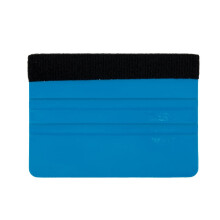 Car Decal Squeegee Felt Edge Scraper 10x7.3 cm Blue