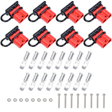 8PZ N. 6-10 Spina Connettore per Anderson 50A 12-36V Connettore Batteria Batteria Rossa Kit Spina Cablaggio un Sgancio Rapido