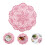 Handmade crocheted flower placemat round 20 cm 2