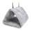 Bird Hammock Nest Plush Triangular 12 Inch Grey 1