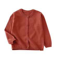 Knit Cardigan for Toddler Girls and Boys Brown 8-9 Years