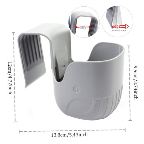 Autostols kopholder ABS universal kopholder med elastik 2
