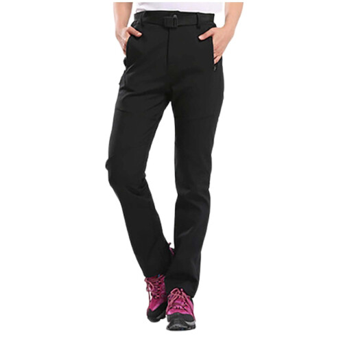 Women's Waterproof Thermal Ski Pants Black
