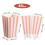 Paper Popcorn Bowls Striped Pattern 48 Count 2