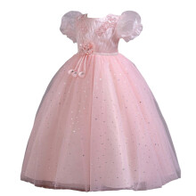 Pink Princess Tulle Ball Gown for Girls 4-6 Years