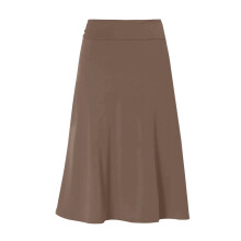 Knit Maxi Skirt Women Solid Color High Waist A-Line Khaki