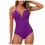 Women's One-Piece Swimsuit with Tummy Control and Underwire 1