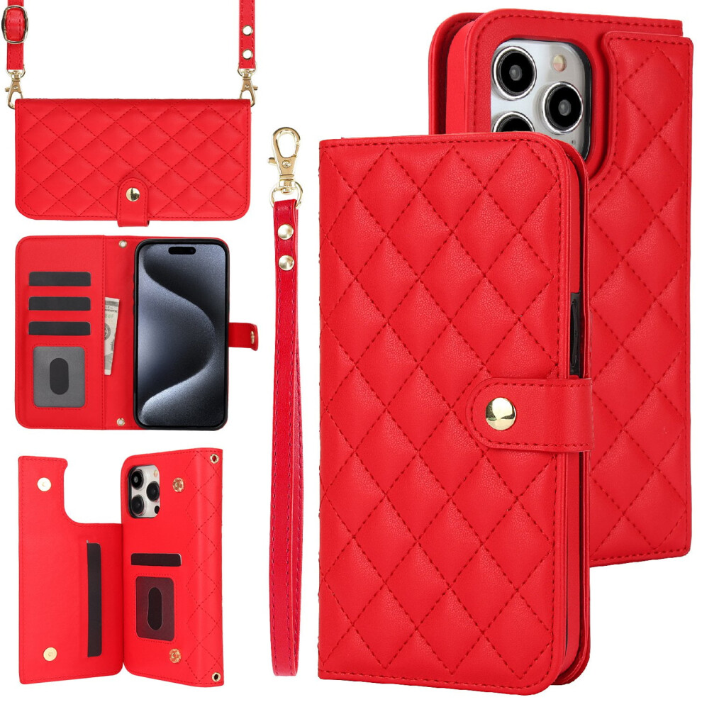 Leather Wallet Case With Card Holder For Iphone 15 Pro Max 9362892818462