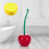 Set di scopino per WC a forma di ciliegia con supporto 2