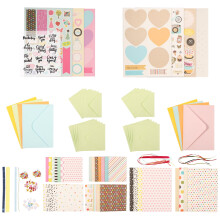 DIY Greeting Card Kit Elegant Paper Cards 2 pcs