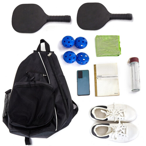 Pickleball Bag for Men Adjustable Tennis Backpack with 2